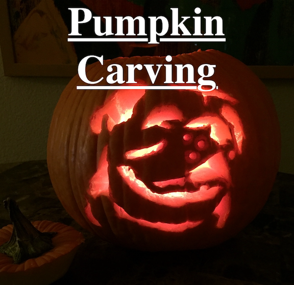 English and Frenchie: Pumpkin Carving